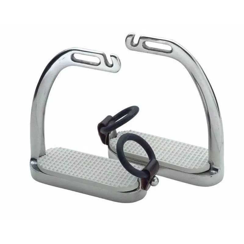 Shires Fillis Peacock Stirrups – Stainless Steel