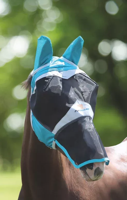 Shires - FlyGuard Pro Fine Mesh Fly Mask with Ears & Nose
