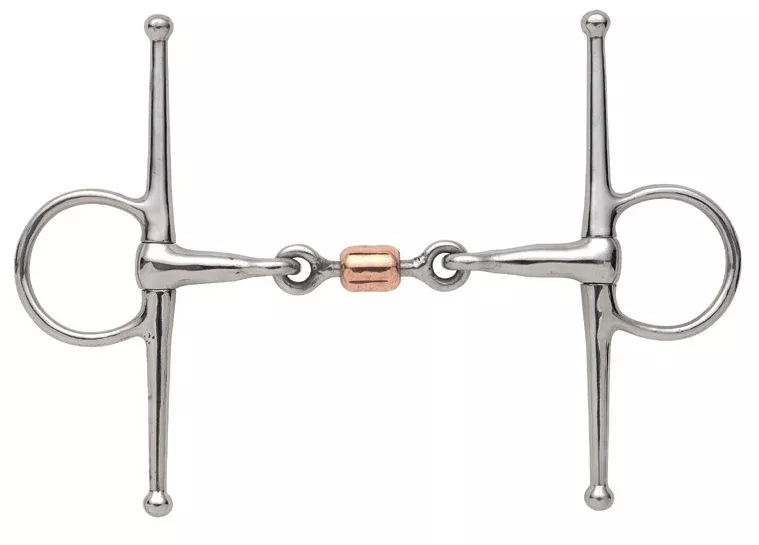 Shires Full Cheek Snaffle With Copper Peanut