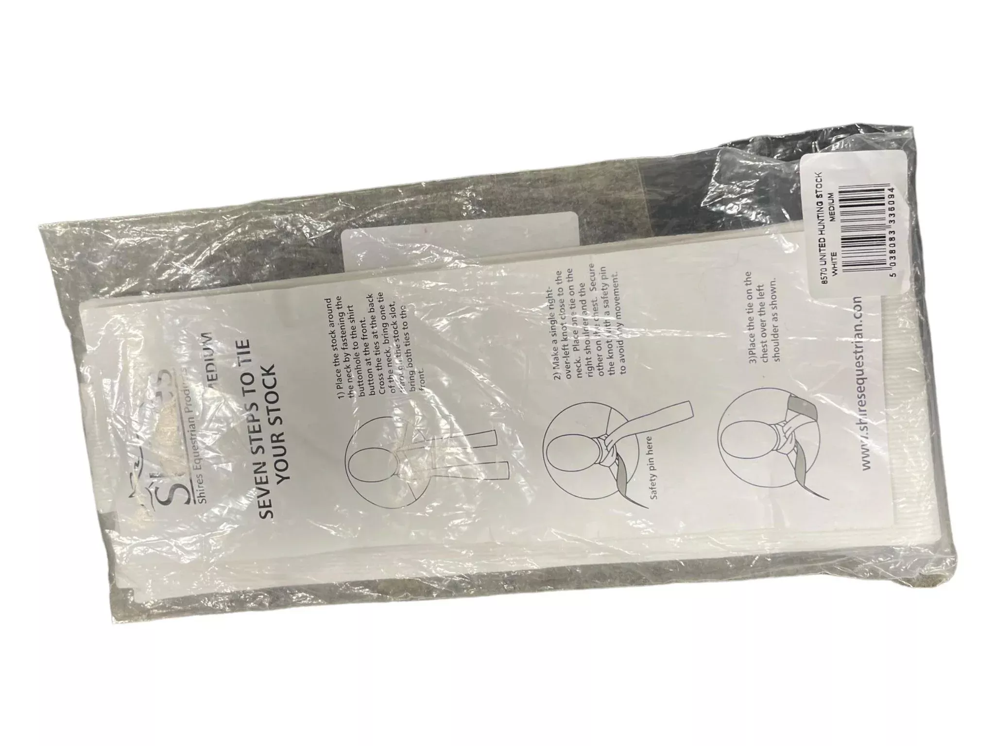 Shires Stock Tie *NWT* - White - M - USED