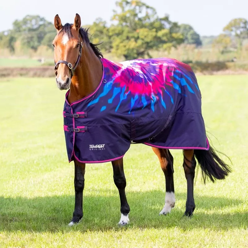 Shires Tempest Original Lite Turnout – Pink Tie Dye