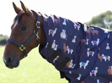 Shires Tempest Original Neck Cover- Lite (0g) - Alpaca Print