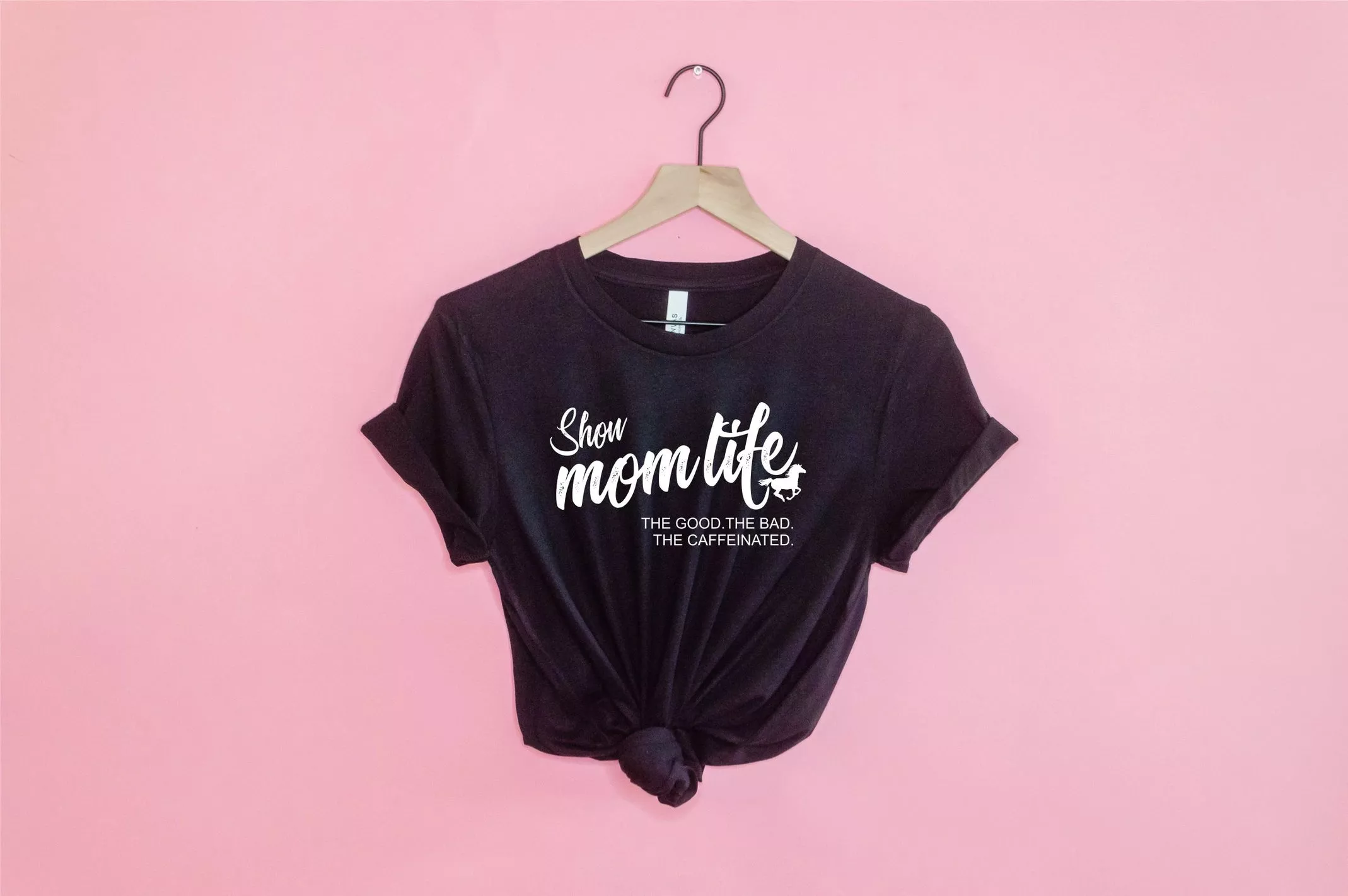 Show Mom Life Tee- Black