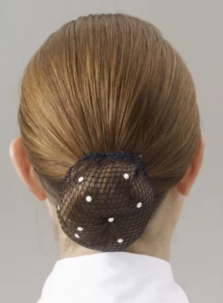 Show Quest Black Mesh Bun Net