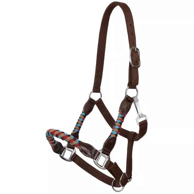 Showman Desert Blaze Mohair Wool Nose and Cheek Halter