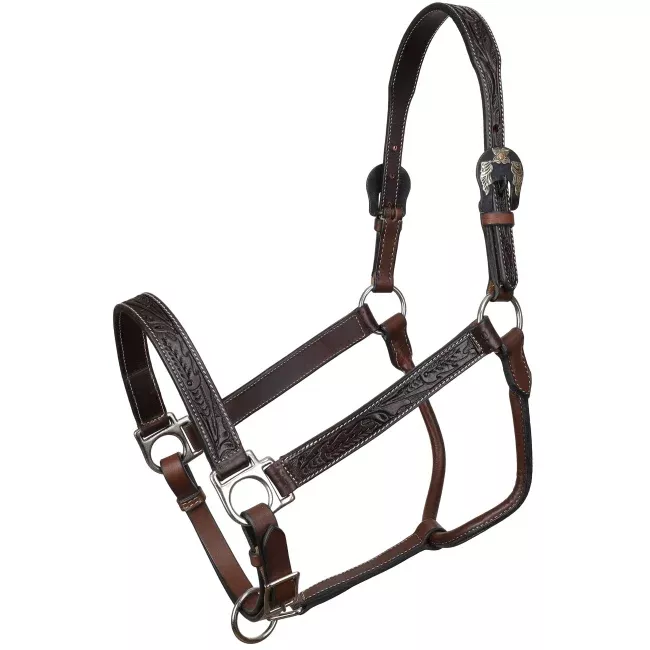 Showman Midnight Oak Argentina Cow Leather Halter