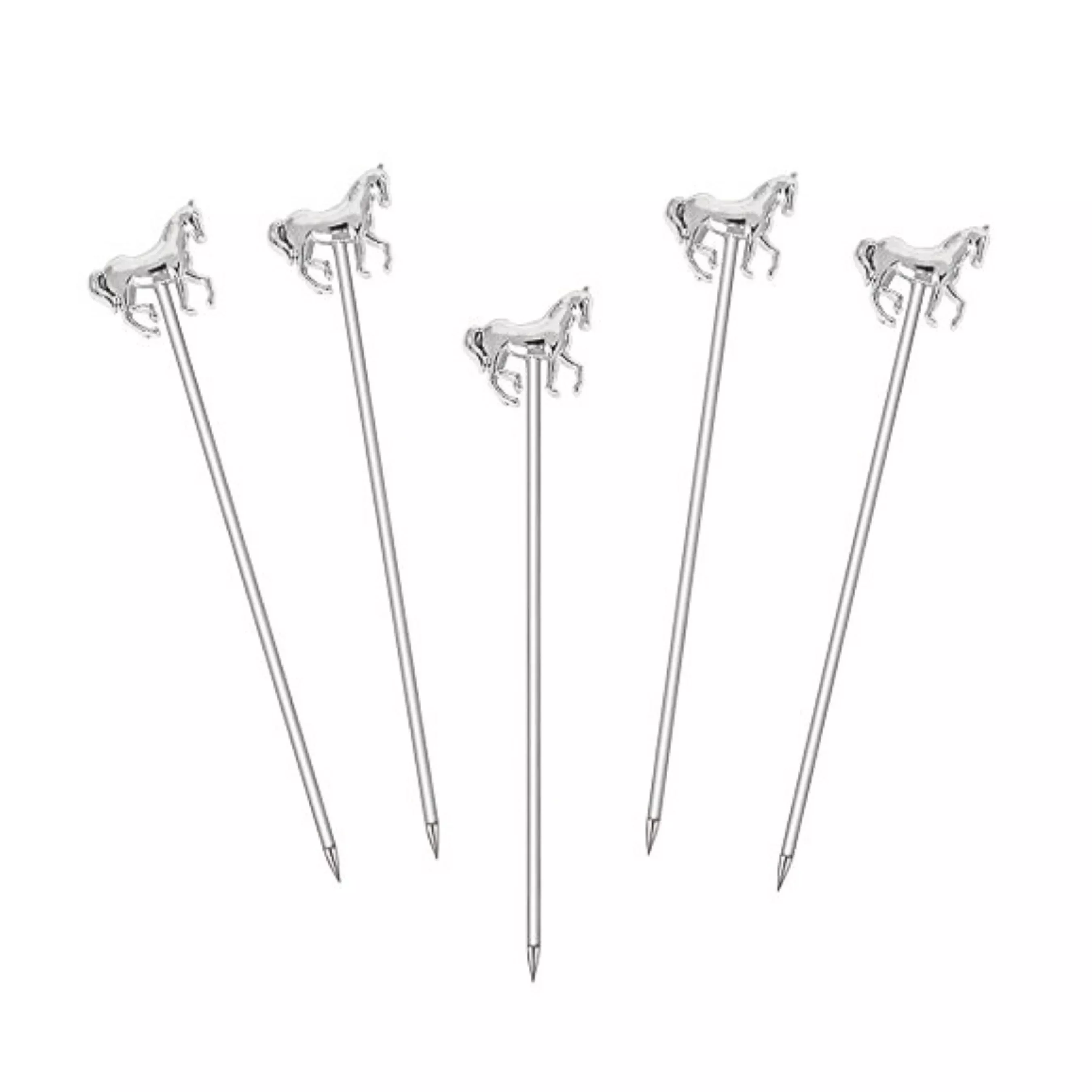 Silver Horse Cocktail Pick Set of 5