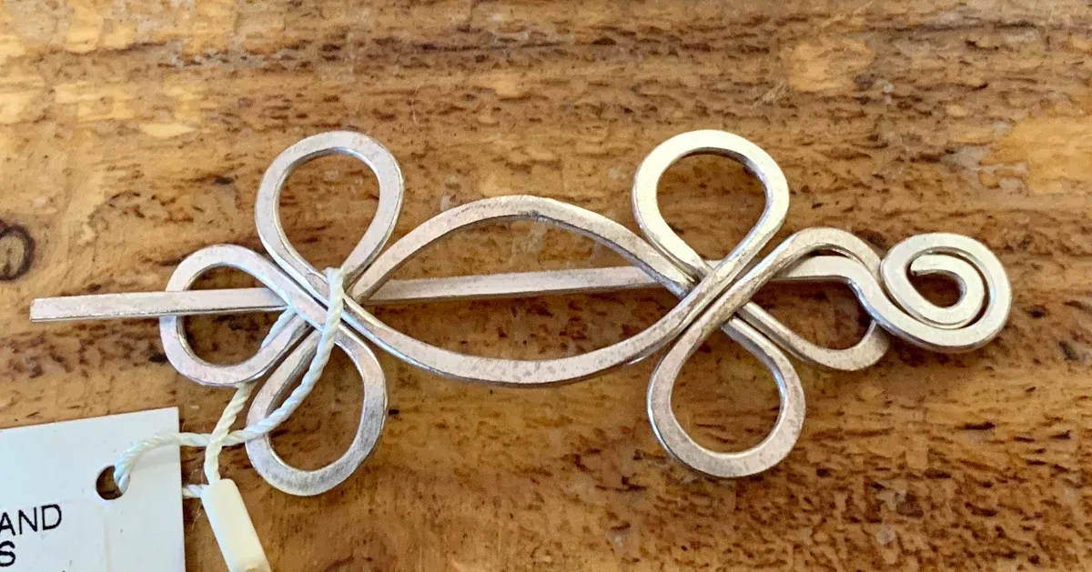 Silver Plated Hair Brooch