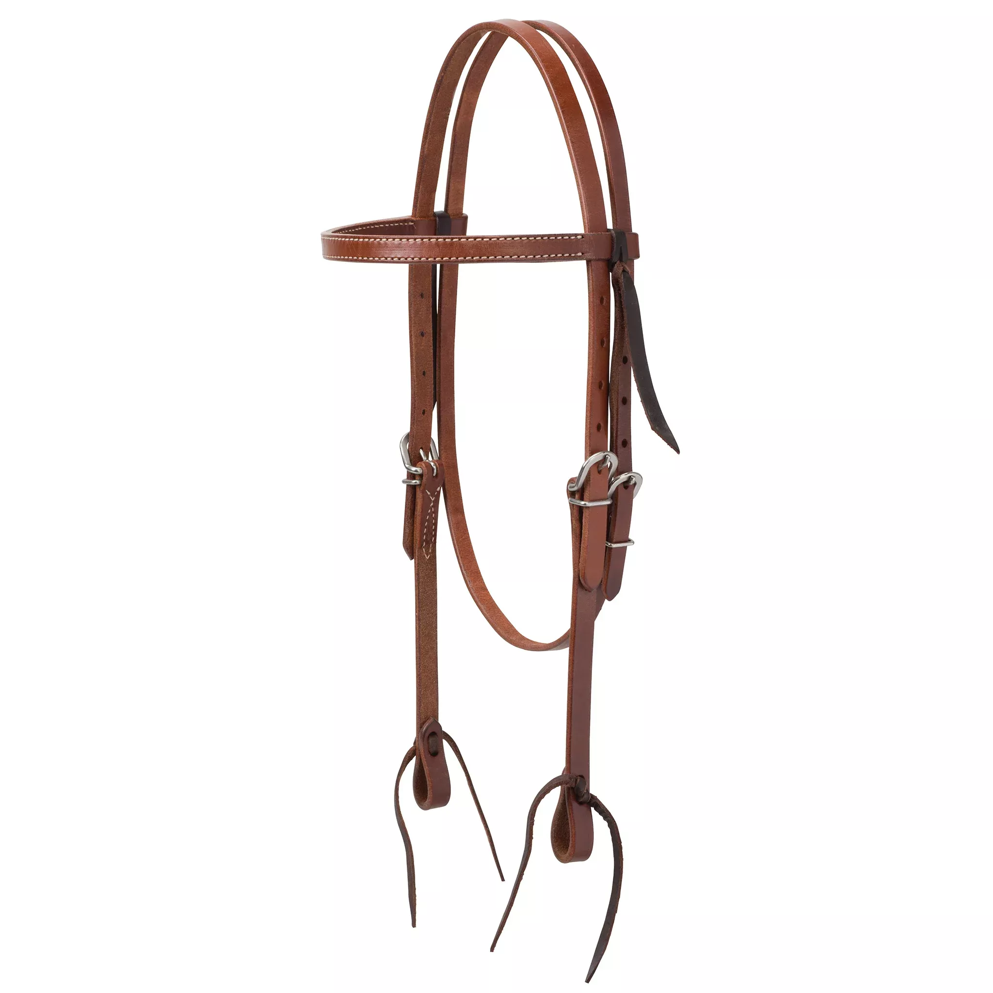 Skirting Leather Browband Headstalls, 5/8"