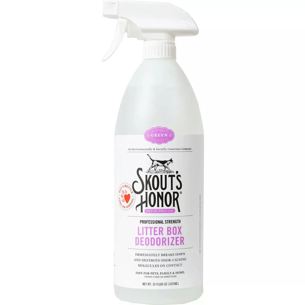 Skout's Honor Litter Box Deodorizer Spray, 35 Oz