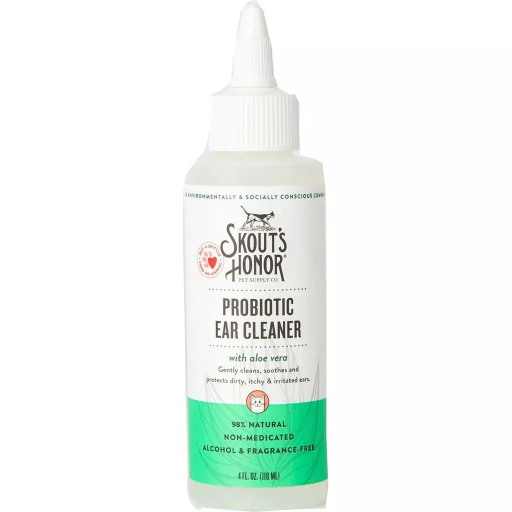 Skout's Honor Probiotic Ear Cleaner for Cats 4 oz