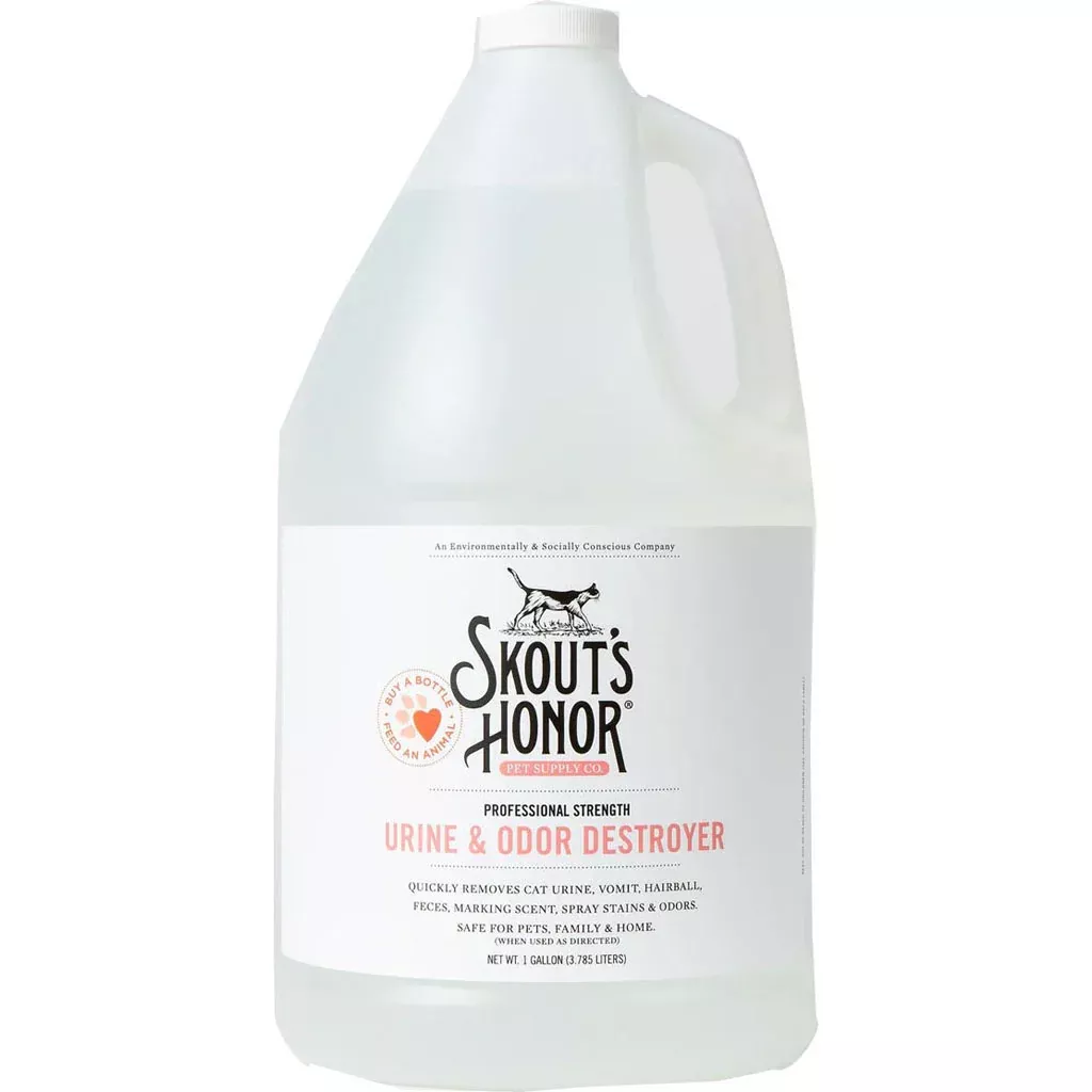 Skout's Honor Urine & Odor Destroyer for Cats, 128 Oz