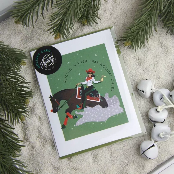 Sliding In With that Holiday Card