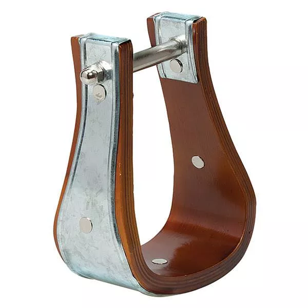 Sloped Wooden Stirrups with Galvanized Bindings