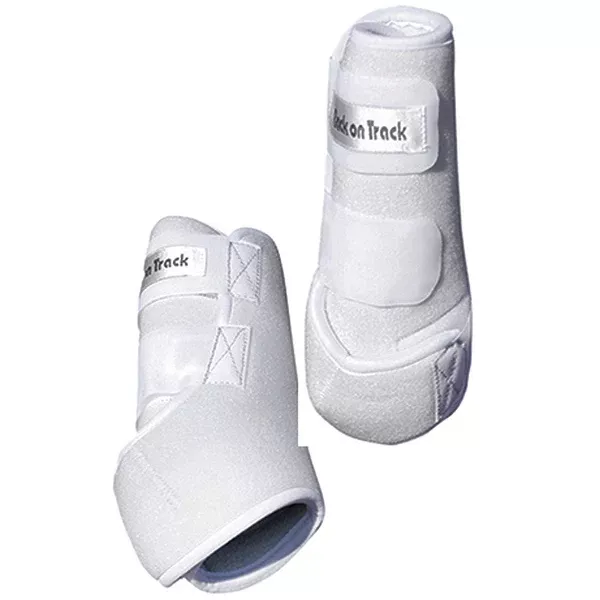 Small Back on Track Therapeutic Exercise Horse Hind Boots White