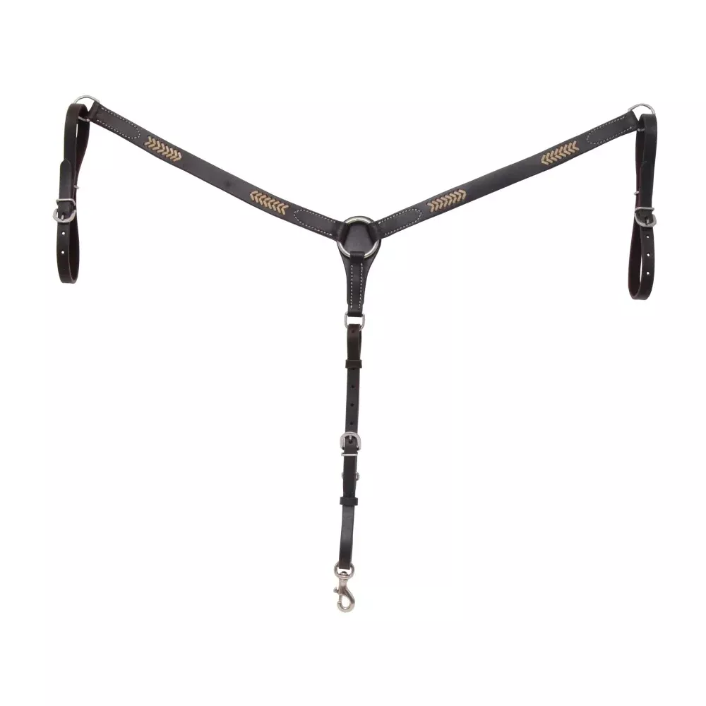 Sonoma 1″ Breast Collar w/ Rawhide Weaving