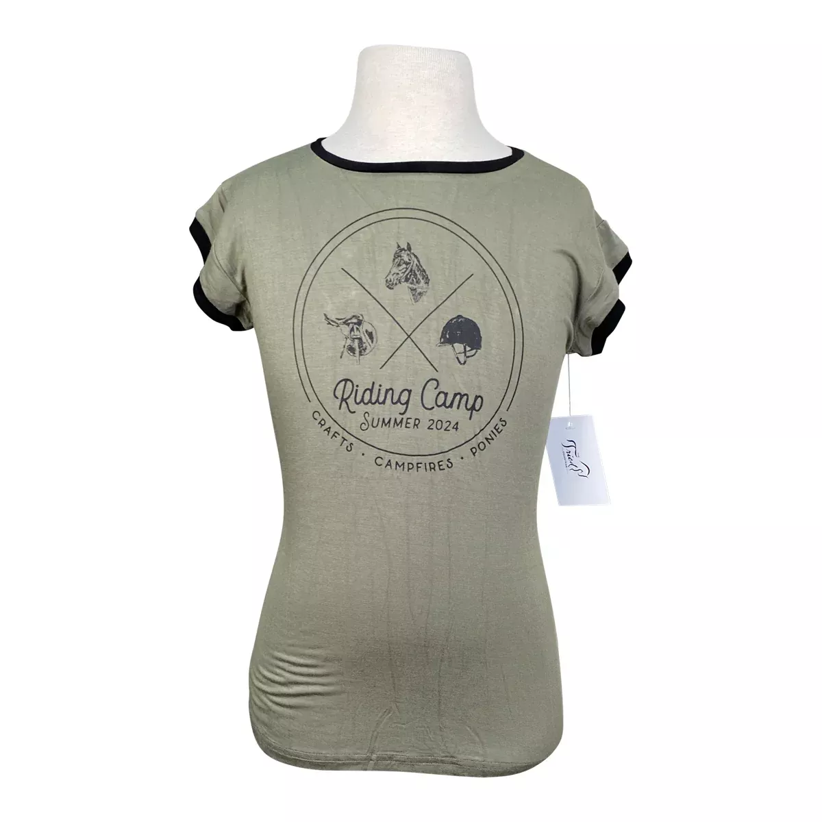 Spiced Equestrian 'Camp' Tee in Forest - Youth 6