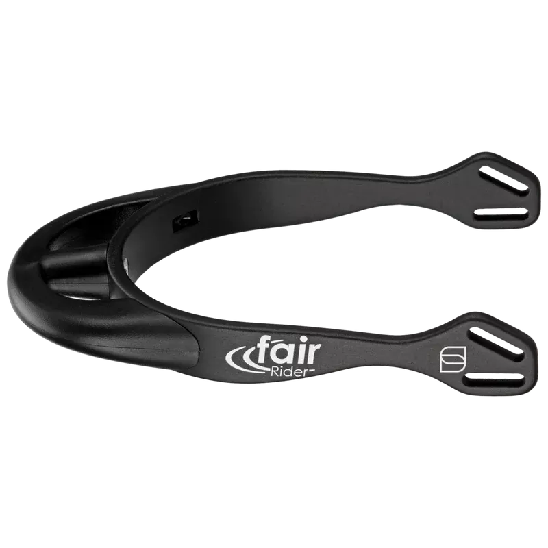 Sprenger FairRider Aluminium 25mm Neck Black Thin Rounded Spurs