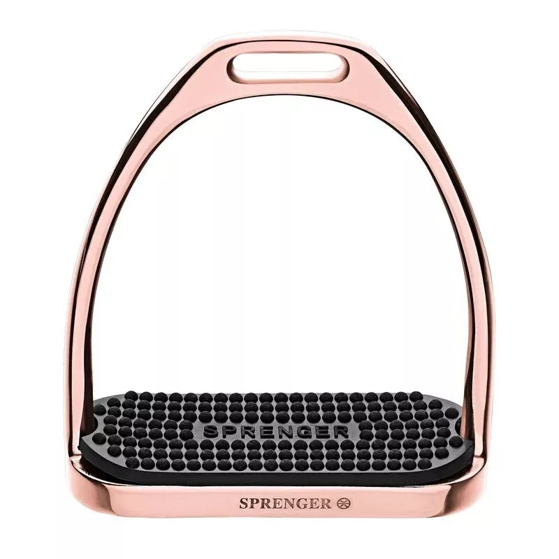 Sprenger Rose Gold Fillis Stirrup Irons