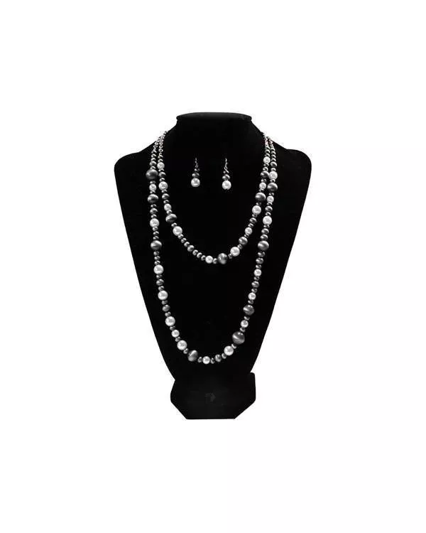 SS. SetGYbeadPearlsGY/WH D450025786