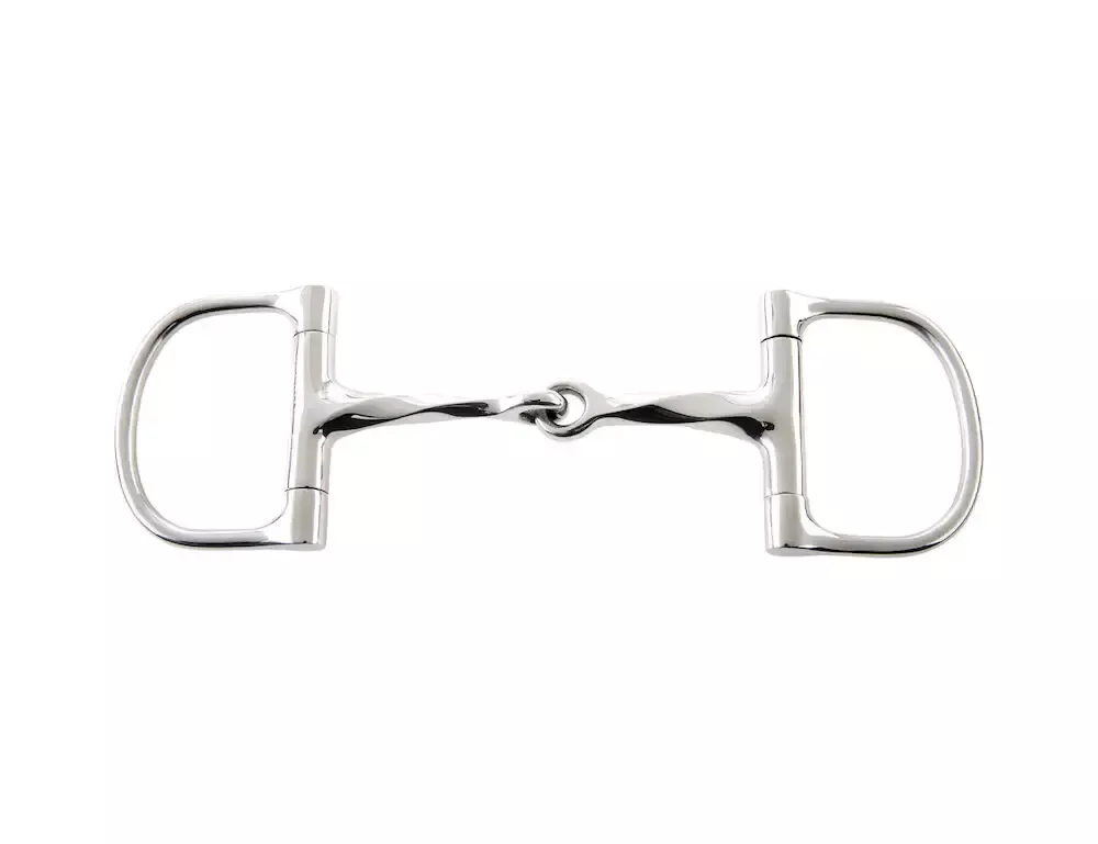 Stainless Steel Slow Twist Dee Ring Snaffle Bit