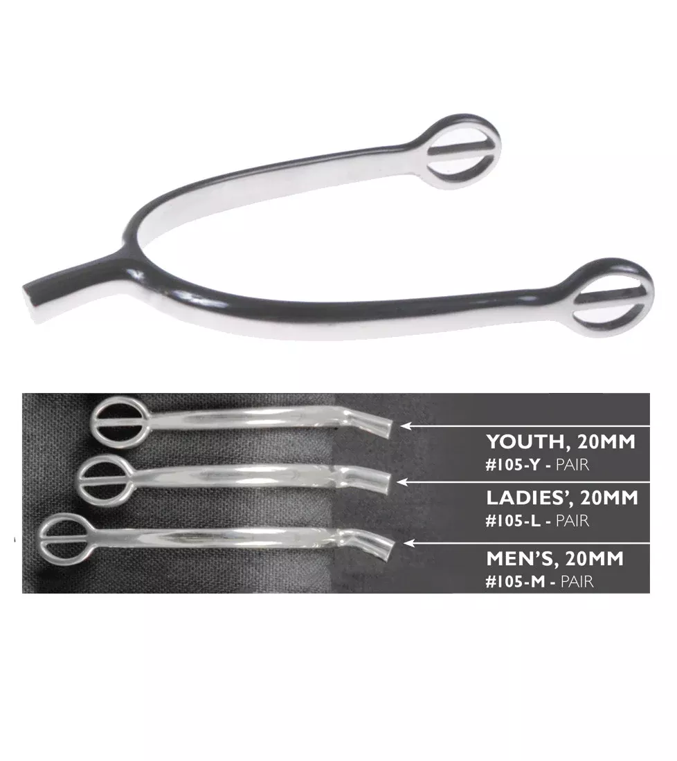 Stainless Steel Tom Thumb Spurs