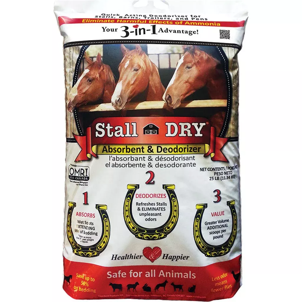 Stall Dry Absorbent & Deodorizer 25 lb