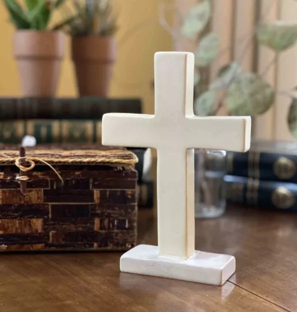 Standing Soapstone Cross