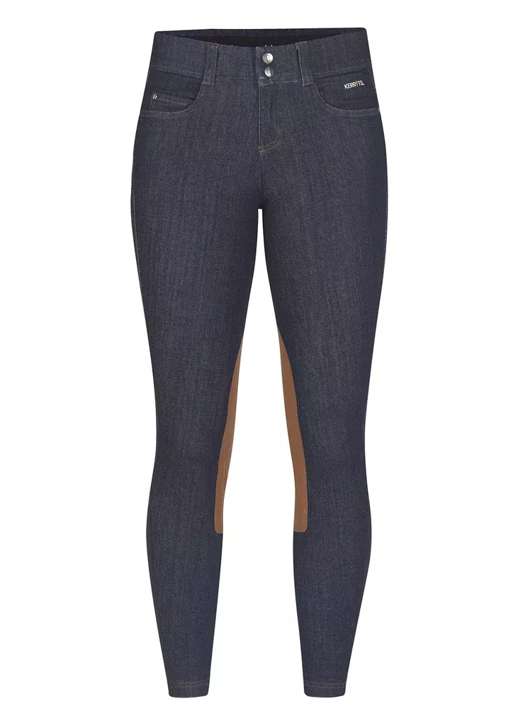 Stretch Denim Knee Patch Breech -Kerrits