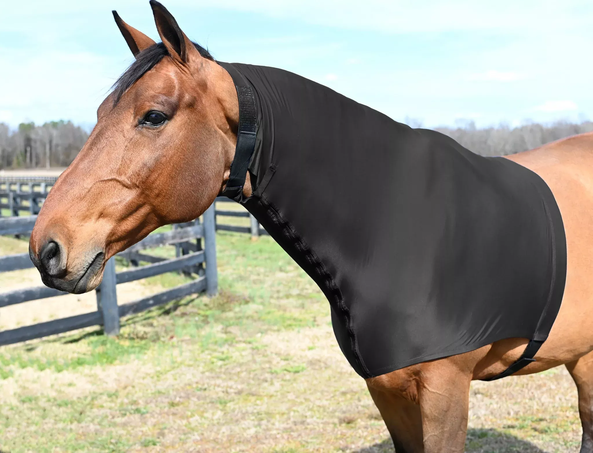 StretchX Faceless Full Separating Zipper Slicker Hood