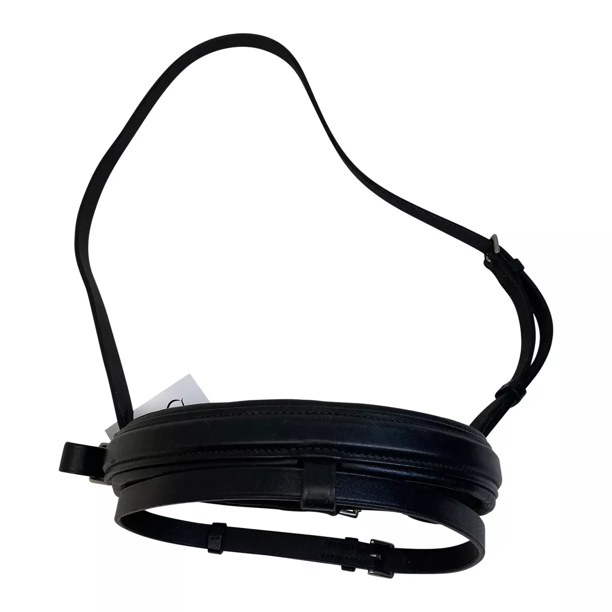 Stubben Crank Noseband w/Flash in Black - Full