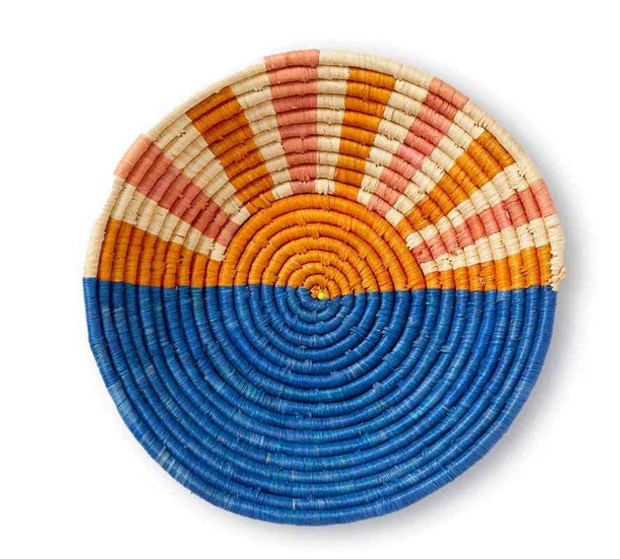 Sunset Raffia Basket