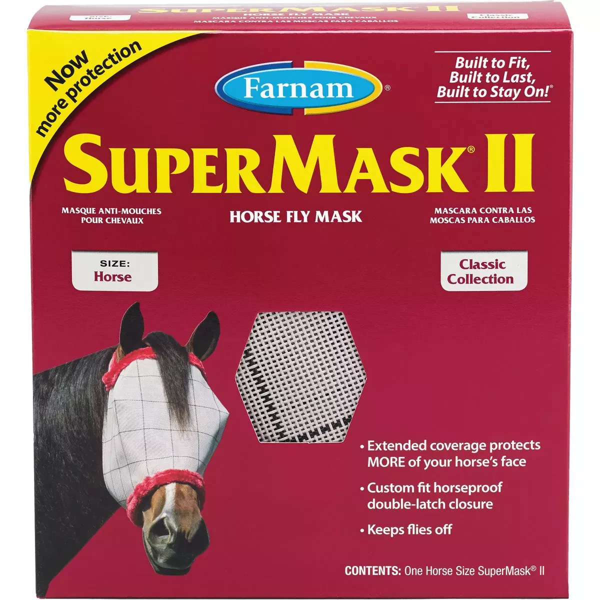 SuperMask II Avg. Horse Fly Mask without Ears