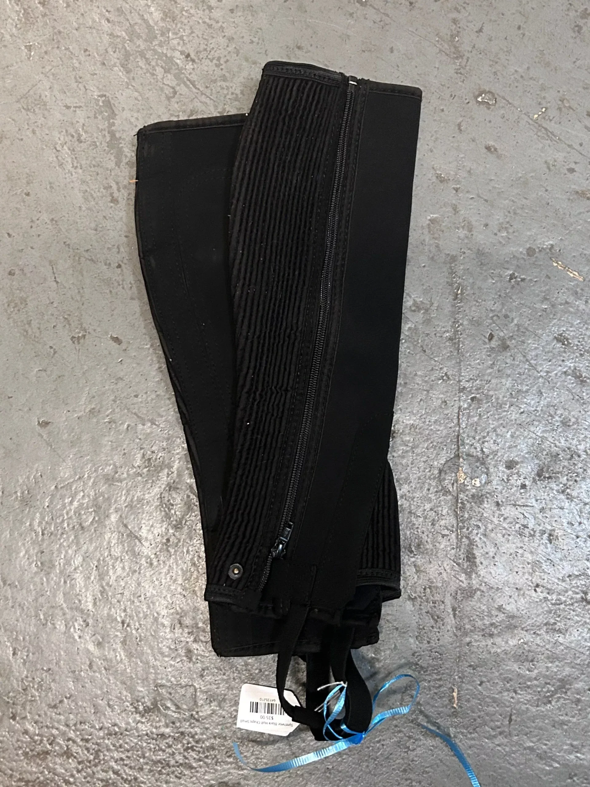 Synthetic Black Half Chaps Small