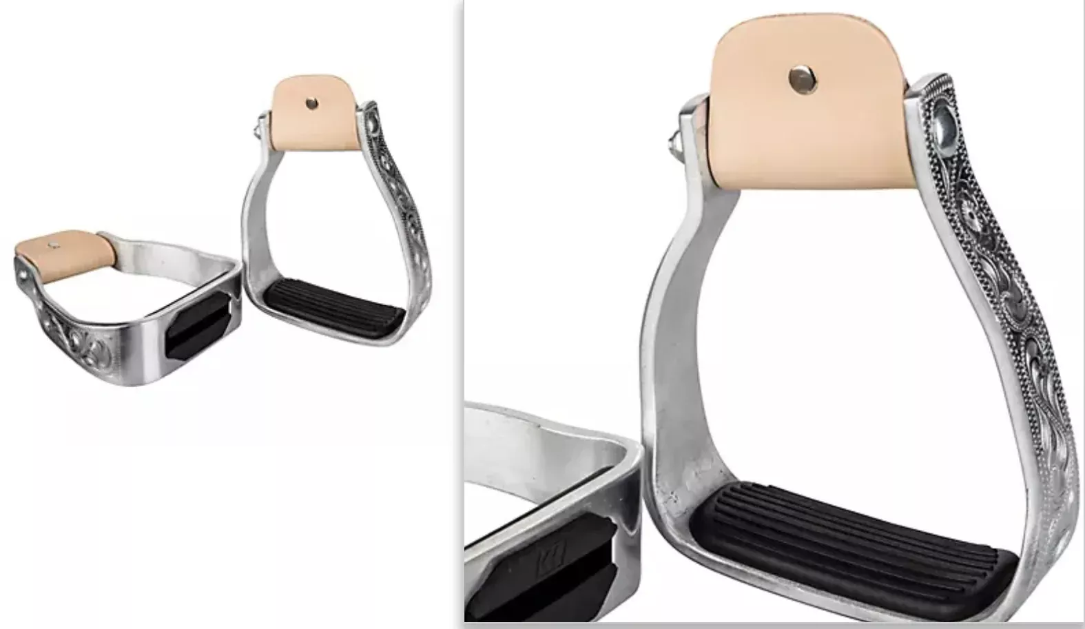 Tabelo Slopped Aluminum Stirrups w/Pad