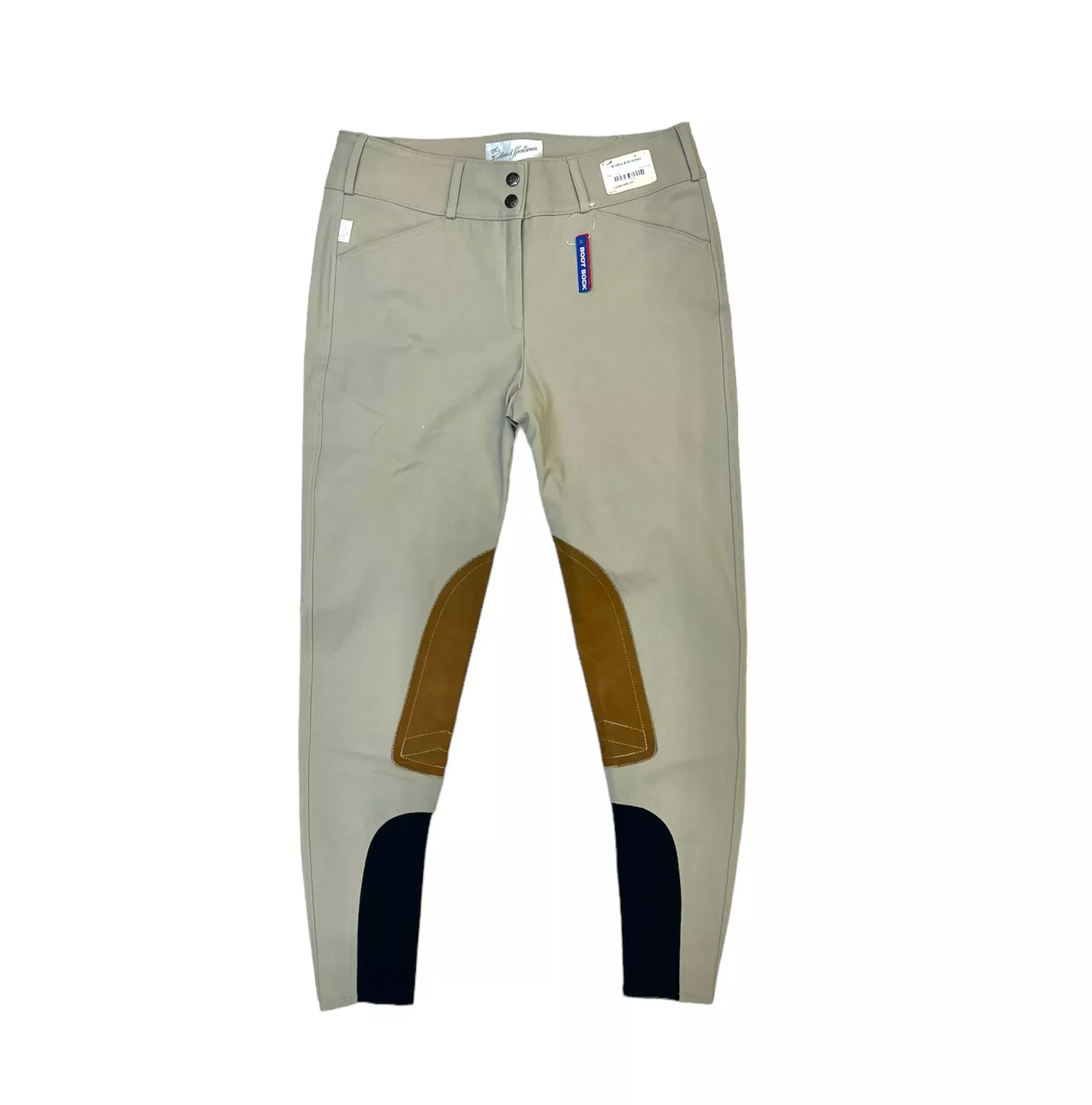 THE TAILORED SPORTSMAN MID RISE FRONTZIP BOOT SOCK BREECH - TAN