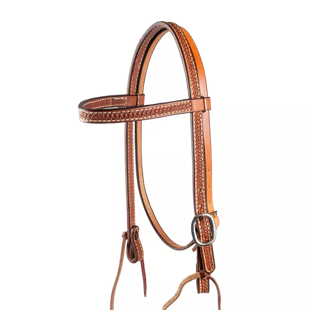 Teskey's Pony Basket Stamped Browband Headstall