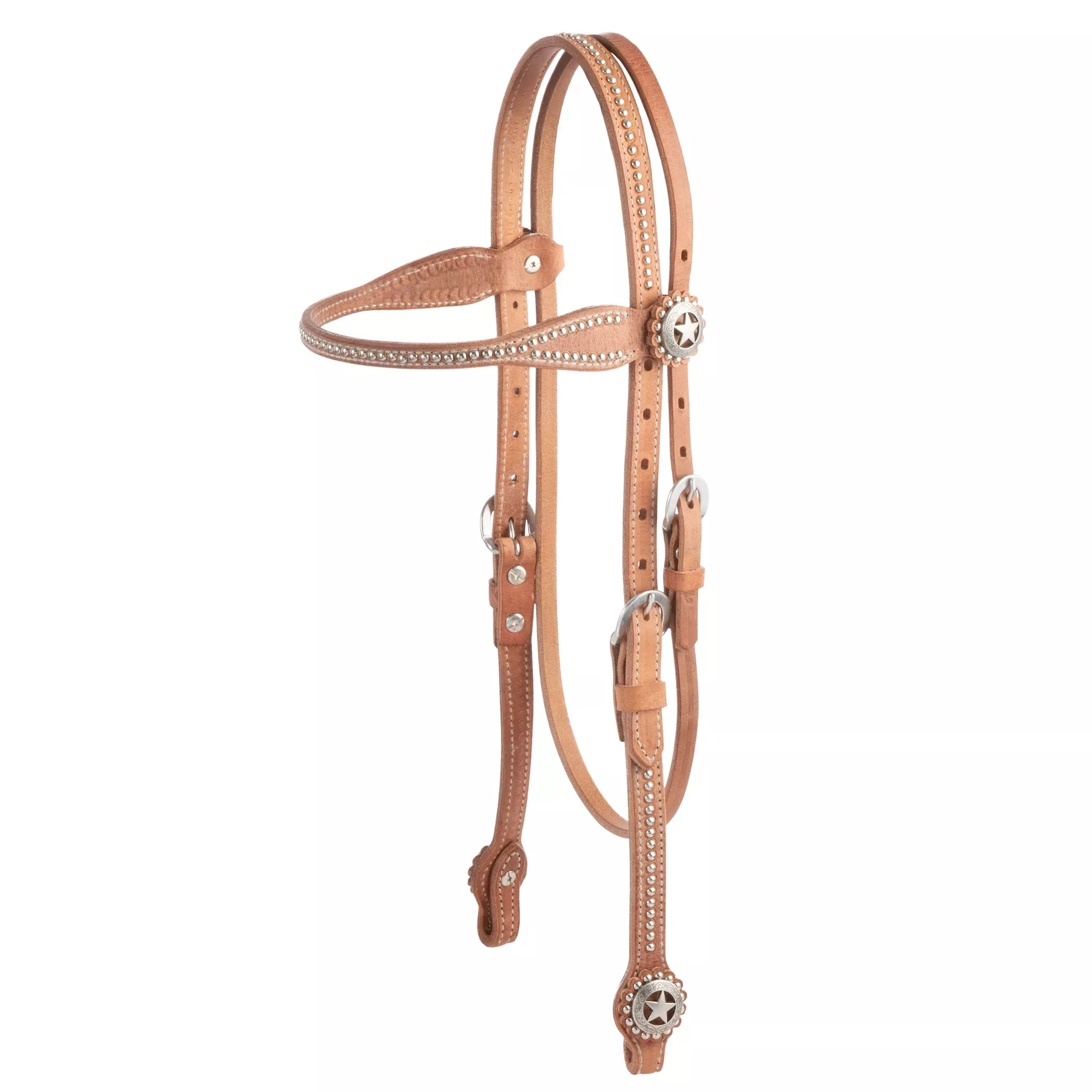 Texas Star Russet Browband Headstall