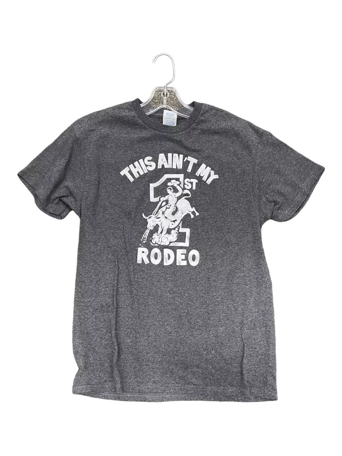 This Aint My 1st Rodeo Tee - Grey - M - USED