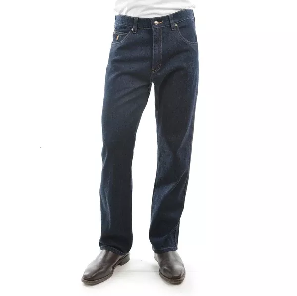 Thomas Cook Mens Stretch Jean | Washed Indigo | 34 inch Leg