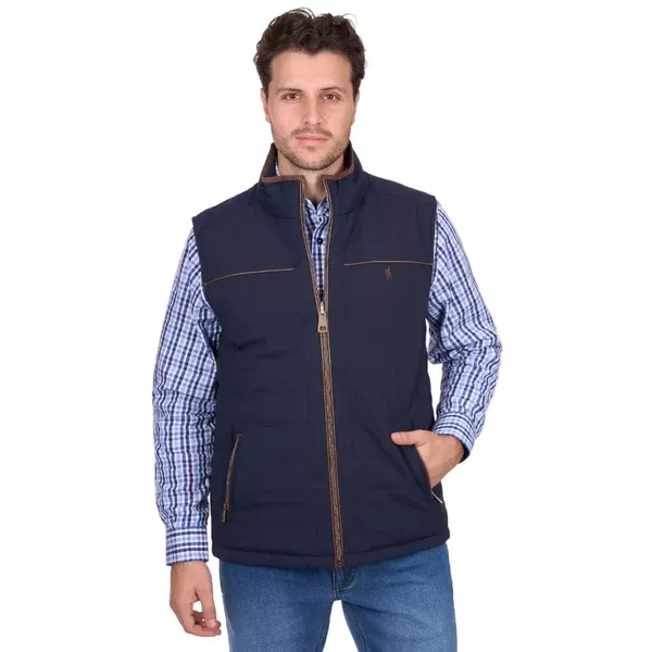 Thomas Cook Mens Vest | Toby Reversible | Navy / Tan