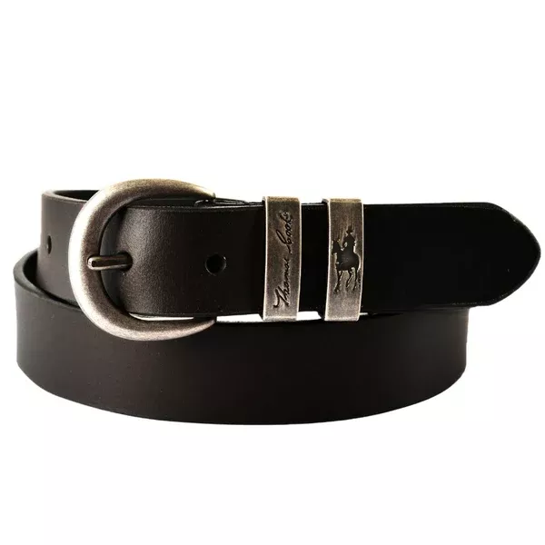 Thomas Cook Narrow Belt | Twin Keeper | Black / Silver