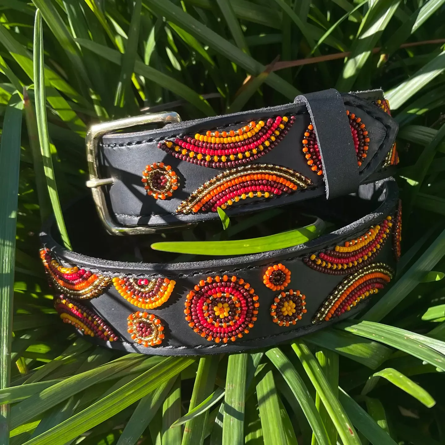 TKC - Bezana Belt - Orange - Brass Buckle