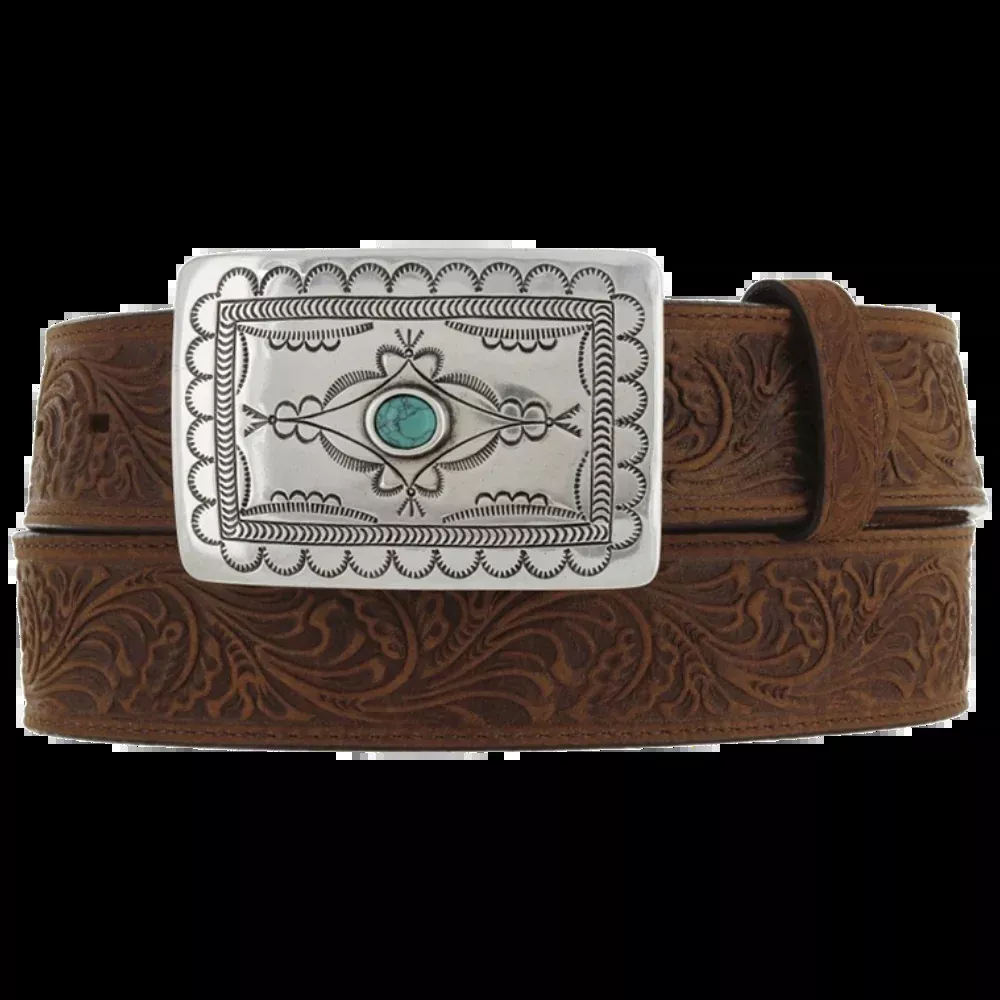 Tony Lama Native Spirit Belt in Aged Bark
