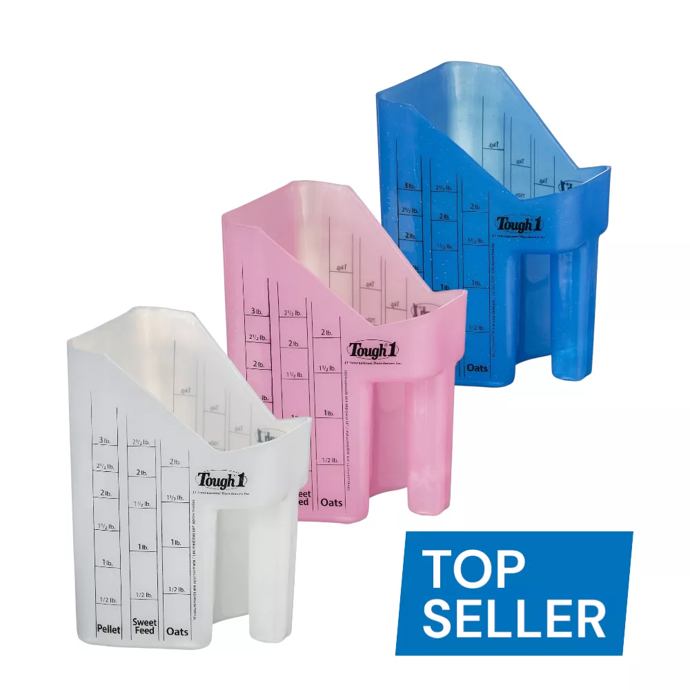Tough1 Feed Scoop with Measurements