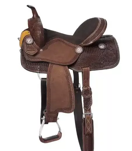 Tough1 Greeley Round Skirt 15in Barrel Saddle