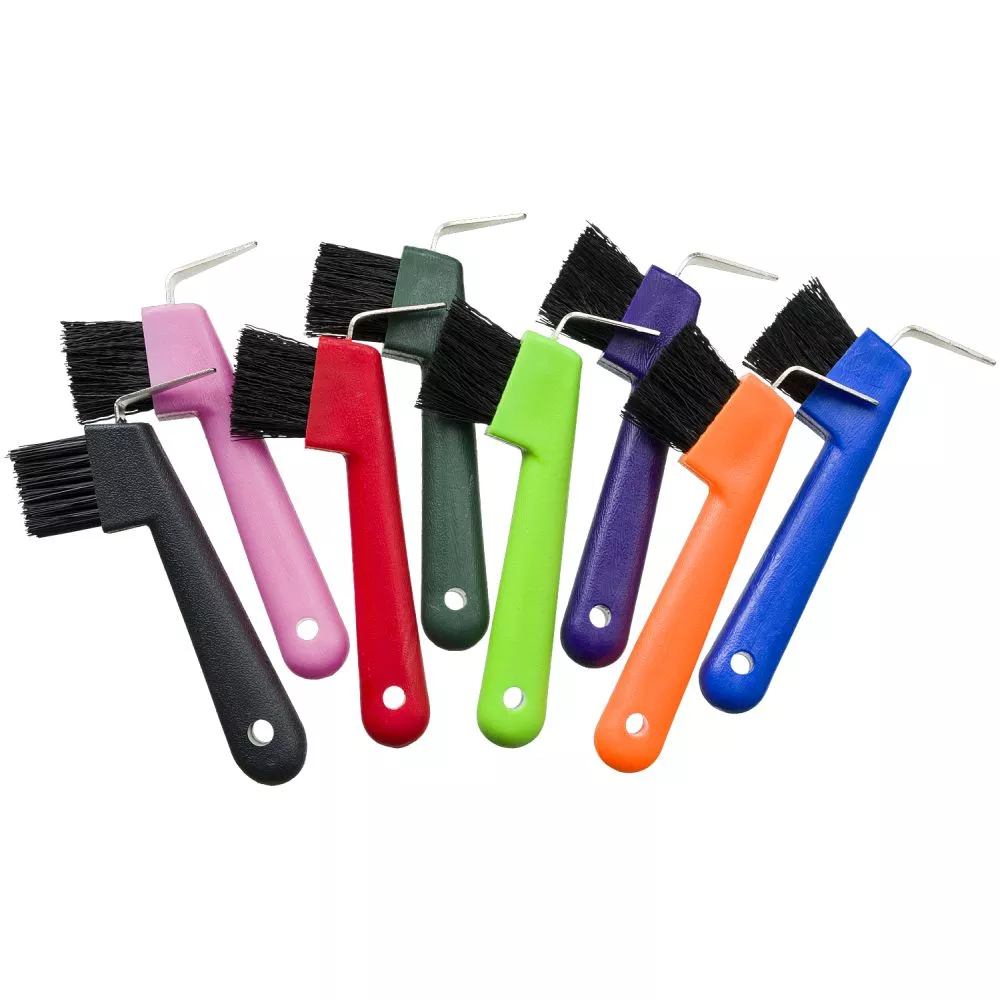 Tough1 Hoof Pick/Brush Combination – 6 Pack