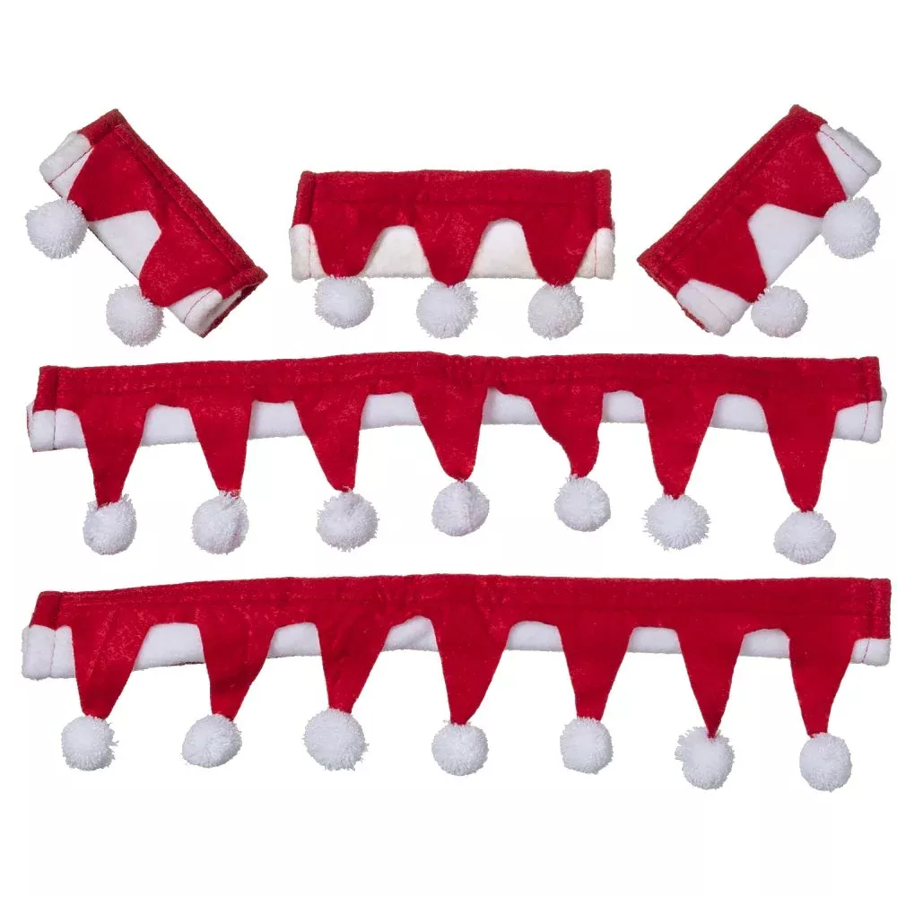 Tough1 Mini Santa Bridle & Rein Covers - 5 Piece Set