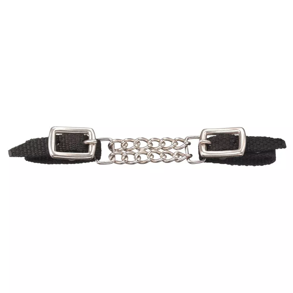 Tough1 Miniature Nylon Curb Strap with Double Chain