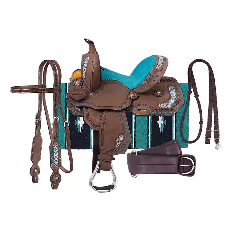 Tough1 Silver Royal Sonora Saddle Package